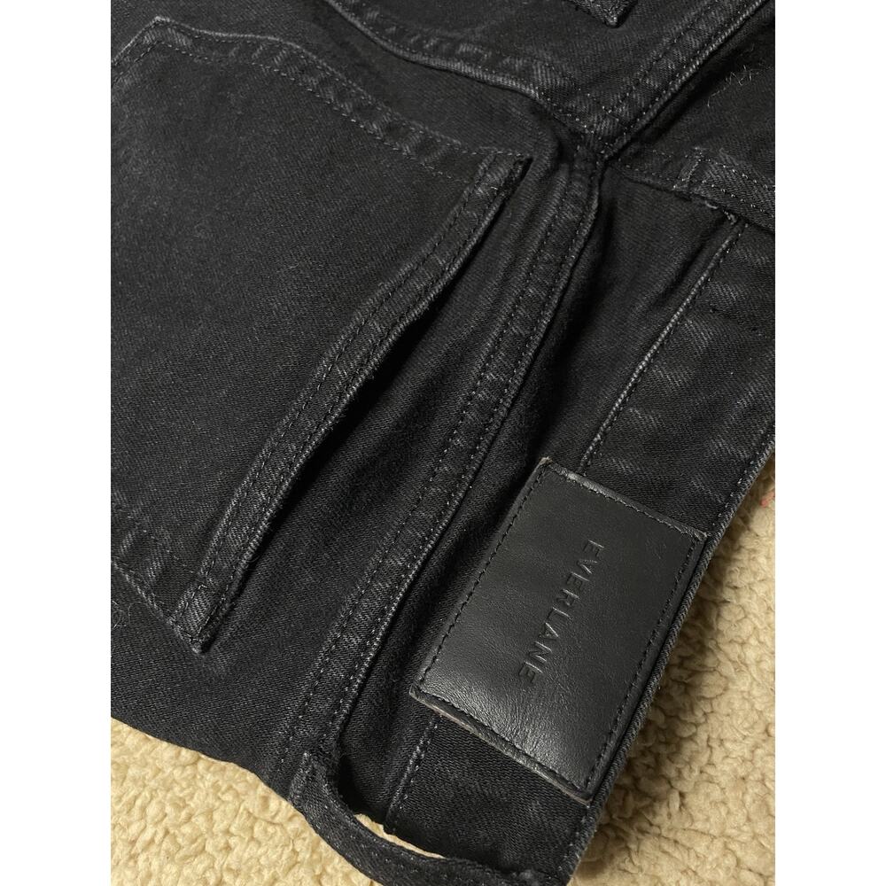 Everlane Womens The Wide Leg Jean 27 Black Ankle Length High Rise Boho - Picture 9 of 14
